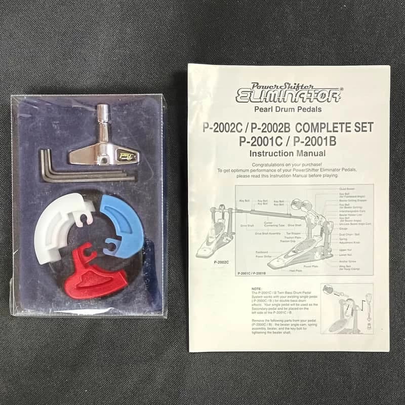 Pearl Eliminator Bass Drum Pedal Replaceable Cams & Drum Key Set